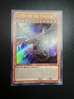 YUGIOH SLIFER THE SKY DRAGON ULTRA RARE EXCELLENT JUMP-EN061 YUGI ANIME-image