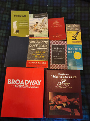A Bundle of Educational Resource Materials, Some Vintage, Hardcover & Softcover-image