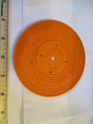 Fisher Price Record Player Vintage Orange 1 Humpty Dumpty Jack And Jill Songs-image