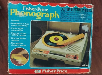 1978 Fisher-Price Record Player Portable Phonograph #825 Vintage -  7 Disney + 2-image
