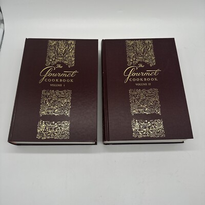 Lot of 2 The Gourmet Cookbooks:  Volumes 1 - 1981 And Volume 2- 1982-image