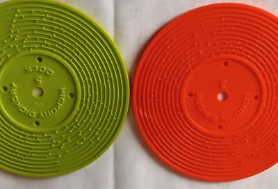 Vtg.  Two DISCS For Fisher Price Record Player.  #B-image