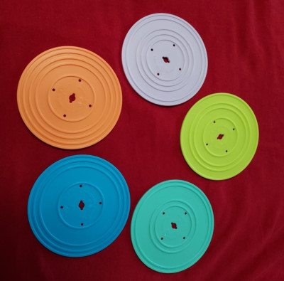 2010 Fisher Price Music Box- 5 Records Only-image