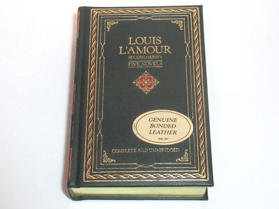 Bonded Leather Louis L'Amour Second Series Five Novels 1981 Chatham River Press-image