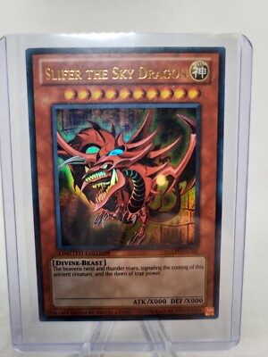 Yugioh Slifer The Sky Dragon YGLD-ENG01 VLP Limited Ultra Rare Tracking Included-image