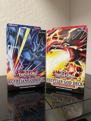 YUGIOH EGYPTIAN GOD DECKS SLIFER THE SKY DRAGON OBELISK THE TORMENTOR IN HAND-image