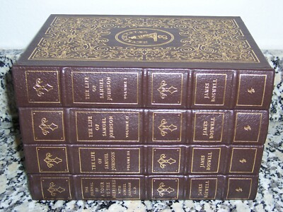 easton press LIFE OF SAMUEL JOHNSON Boswell 4 vols w/ Journal Tour to Hebrides-image