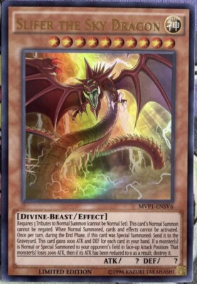 MVP1-ENSV6 Slifer The Sky Dragon Ultra Rare 1st Edition NM Yugioh Card -image