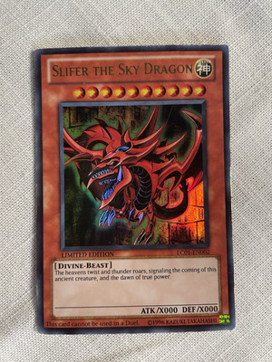Slifer the Sky Dragon LC01-EN002 Secret Rare Limited Edition NM Yugioh-image
