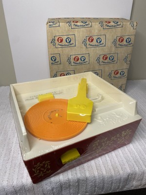 Vintage 1971 Fisher Price SEALED Music Box Record Player 995 SEARS w/Records Box-image