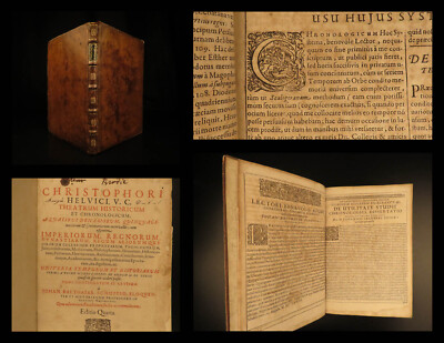 1638 World History Theatrum Historicum Chronology Marburg RARE Christoph Helwig -image