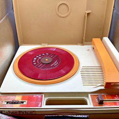 Fisher Price Record Player #825 Vinyl Tested Works 70s Vintage 1978 t41-image