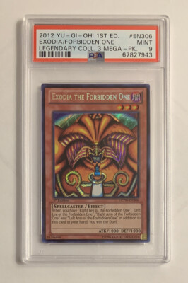 Yugioh! Exodia The Forbidden One 1st Edition LCYW-EN306 Secret Rare PSA 9-image