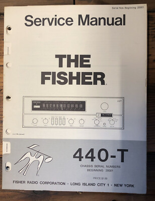 Fisher Model 440-T Receiver  Service Manual *Original* #3-image
