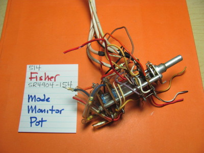 📈FISHER SR4094-154 MODE MONITOR POT FISHER 514 504X 314 304X QUAD RECEIVER-image