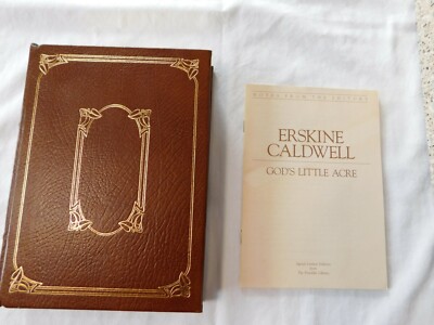 GOD'S LITTLE ACRE- by Erskine Caldwell-: Signed by Author- Franklin Library-1979-image