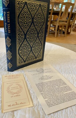EASTON PRESS Three Tales by Gustave Flaubert FAMOUS EDITIONS, Leather-image
