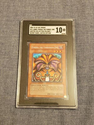 Exodia the Forbidden One MC1-EN001 SGC Gem Mint 10-image