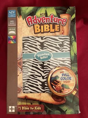 Adventure Bible Ser.: NIV Adventure Bible, Leather Soft, Zebra Print, Full Color-image