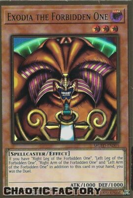 YUGIOH MGED-EN005 Exodia the Forbidden One Premium Gold Rare 1st Edition NM-image