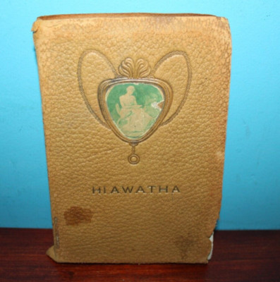 Hiawatha by Longfellow, Leatherbound, Early 1900s, Published by Caldwell-image