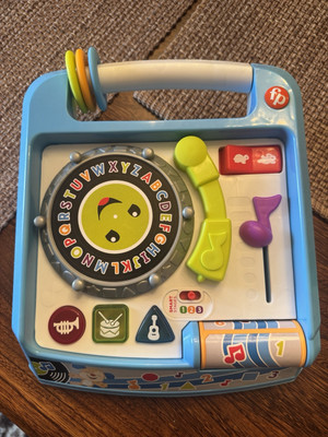 Fisher Price Laugh and Learn Remix Record Player Activity Toy Lights Sound-image