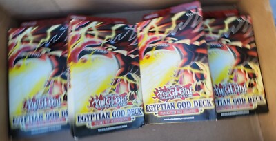 Four Yu-Gi-Oh Cards Egyptian God Structure Deck SLIFER THE SKY DRAGON New Sealed-image
