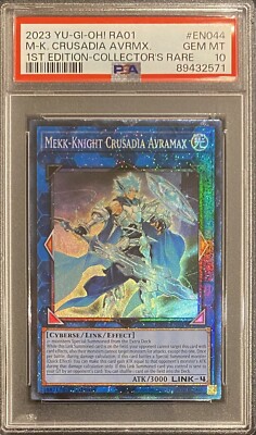 2023 PSA 10 YUGIOH 25TH COLLECTORS RARE MEKK KNIGHT CRUSADIA AVRAMAX 💫-image