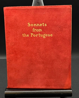 Vintage Sonnets From the Portugese - Suede Leather Bound-image