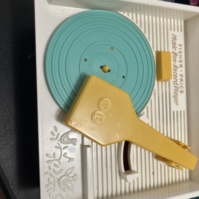 1971 FISHER PRICE MUSIC BOX RECORD PLAYER WITH RECORDS, WORKS!!-image
