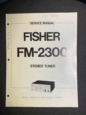 Fisher FM-2300 Service AM/FM Stereo Tuner Original-image