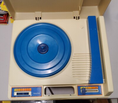 Vintage 1978 Fisher Price Record Player Turntable Blue 825-image