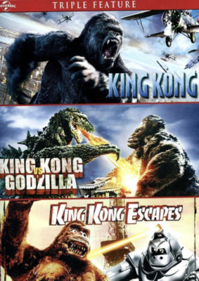 Universal King Kong, King Kong vs Godzilla, King Kong Escapes Movie DVD OOP-image