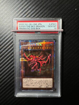 PSA 10 Slifer the Sky Dragon PGB1-JPS01 Prismatic God Box YuGiOh-image