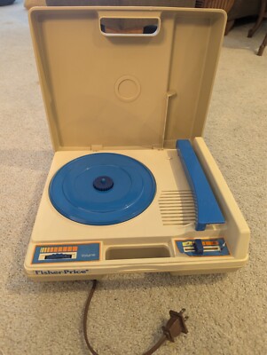 Vintage 1978 Fisher Price Record Player Model 825 Kid Phonograph Turntable Works-image