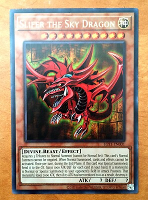 Yugioh Slifer The Sky Dragon Ultra Rare Unlimited - EGS1 EN001 LP-NM-image