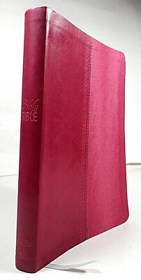 Holy Bible Classic NKJV Thomas Nelson 1982 Christ Words Red Gift Version Leather-image