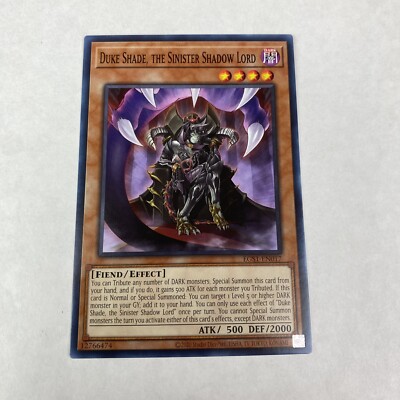 Yugioh Duke Shade The Sinister Shadow Egs1-en017 Egyptian  Slifer The Sky Dragon-image