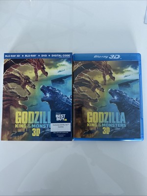 Godzilla: King of the Monsters (3D Blu-ray DVD Digital, 2019) Best Buy Slipcover-image