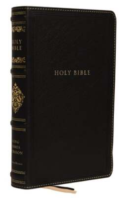KJV, Personal Size Reference Bible, Sovereign Collection, Genuine Leather, Black-image