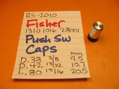 📈FISHER 1310 1001 28001 PUSH SWITCH CAP RS-2010 STEREO RECEIVER-image