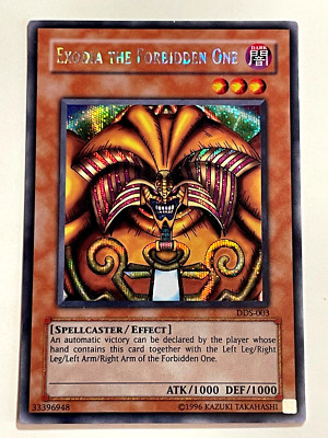 Yu-Gi-Oh! TCG Exodia the Forbidden One Promo DDS-003 LP/NM Limit Edition-image