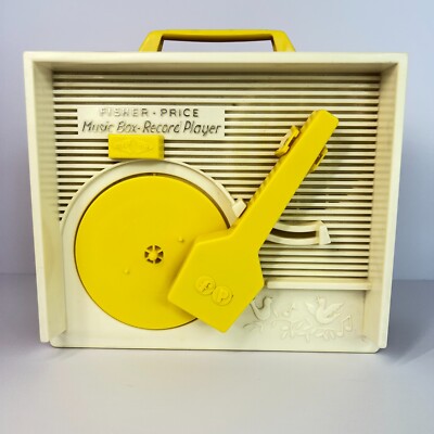 Vintage Fisher Price Music Box Kids Record Player 1971 #995 No Records-image