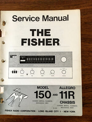 Fisher Model 150 / Allegro 11R Receiver Service Manual *Original*-image