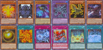 Yugioh Egyptian God Deck - Guardian Slime Winged Dragon of Ra Immortal Phoenix-image