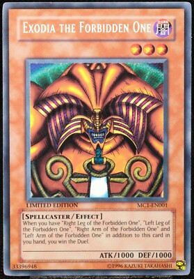 Yu-Gi-Oh! Exodia The Forbidden One MC1-EN001 Secret Rare Limited Ed NM-MINT-image