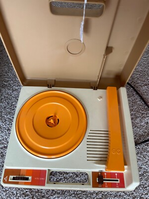 Vintage 1978 Fisher Price Record Player Turntable- Working-image