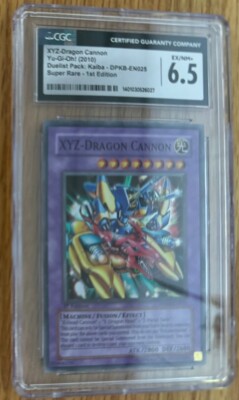Yugioh XYZ Dragon Cannon Holo Kiba Duelist Pack CGC Graded 6.5 Not PSA Card 1st-image