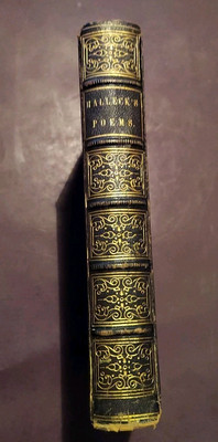 The Poetical Works Of Fitz-greene Halleck 1847 Fitst Edition-image