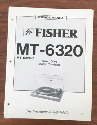Fisher MT-6320 Record Player / Turntable Service Manual *Original*-image